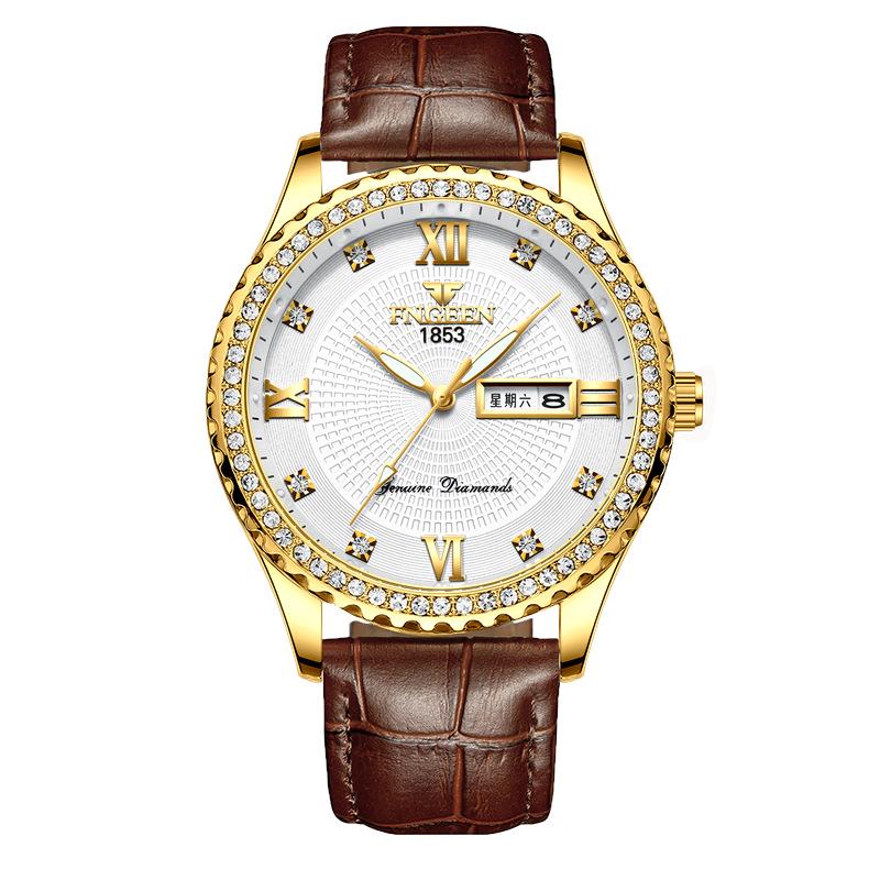 Men's Waterproof Luminous Running Alarm Clock Watch