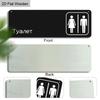 2pcs Russian Wooden Toilet Signs - Simple Bathroom Hanging Ornament for Toilet Door, Wall Decor - Ideal Gift for Friend & Family