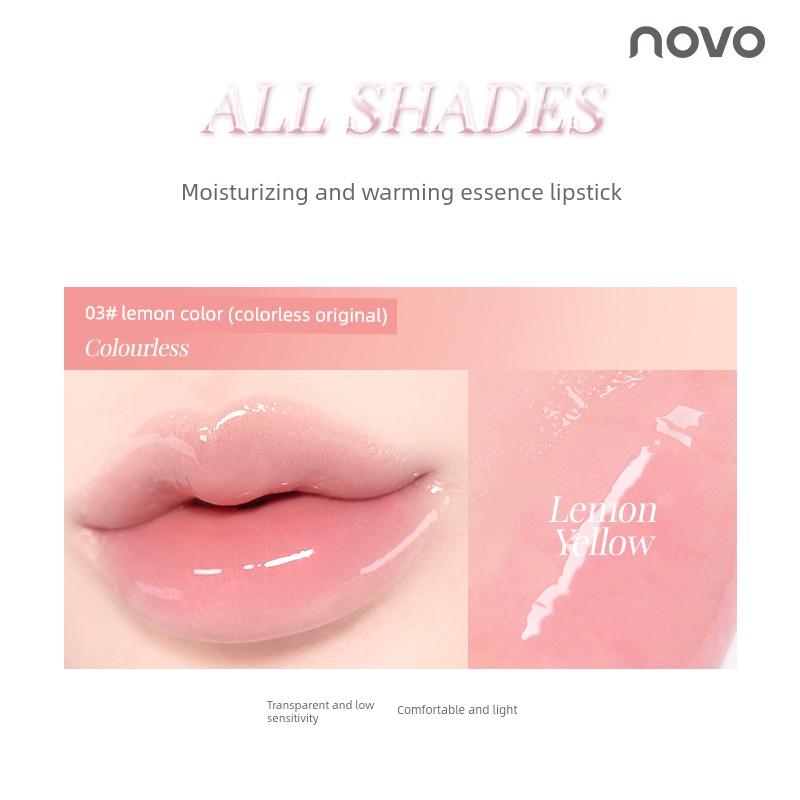 Novo Temperature-Changing Essence Lip Balm for Women, Moisturizing, Hydrating, Anti-Dry and Cracked Lipstick, Non-Fading, Non-Stick Lip Jelly