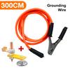 300Cm-10M Welding Wire Cable 300A Welding Cable 10 Meters Heavy Duty Power Welding Tools Electrode Holder Brass Iron Welding