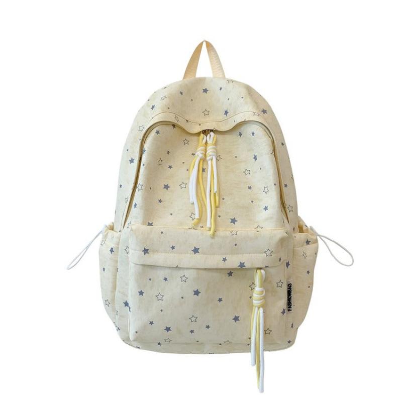Schoolbag Schoolbag Ins Niche Korean High Value Junior High School Student Star Backpack Casual Versatile Large Capacity Backpack