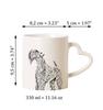 Kerry Blue Terrier, Irish Blue Terrier - cup with a dog, adorable cup with a heart-shaped handle, universal gift from the Art-Dog brand