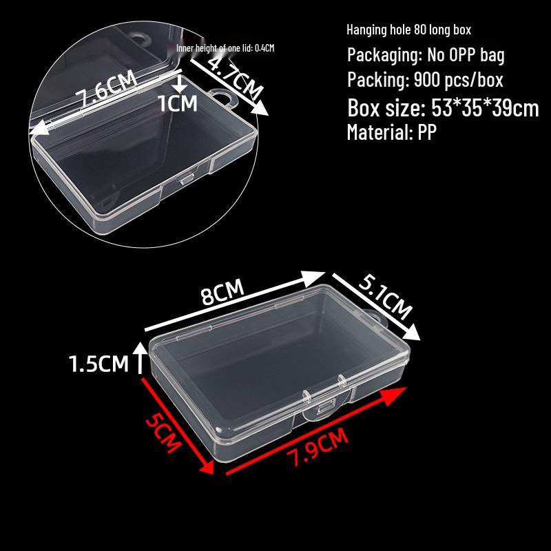 Cutie de depozitare și afișare pentru feronerie din plastic transparent