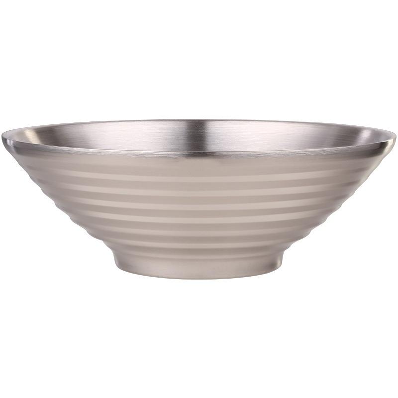 1Pc High Quality 304 Stainless Steel SSGP Ramen Rice Soup Noodle Bowl Anti Hot Hat Kitchenware