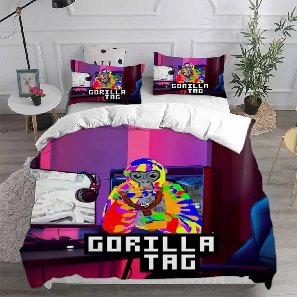 Gorilla Tag Bedding Sets Gorilla Tag VR Gamer Duvet Cover,Comforter Quilt Bed Cover Sets Bedroom Decoration Home Supplies
