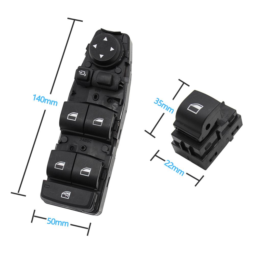 Electrical Power Chrome Master Window Switch Control Button Regulator For BMW 3 5 7 X3 X4 F30 F35 F25 F26 F07 F10 F18 F01