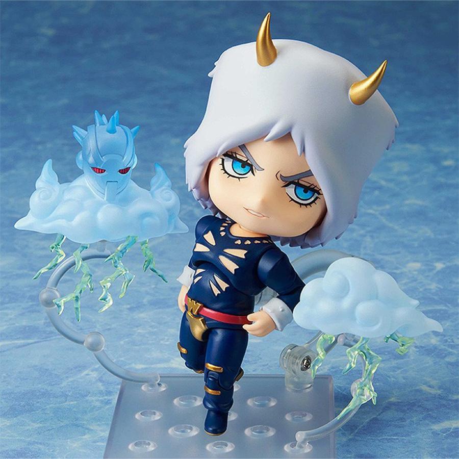 10CM Jojo no Kimyou na Bouken Océano de Piedra Figura de Acción Narciso Anasui #2026 Figura Modelo Reporte del Tiempo #2027 Juguete