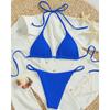 Lace-up Swimsuit Women's European and American Sexy Beach Bikini Hot Spring Swimsuit