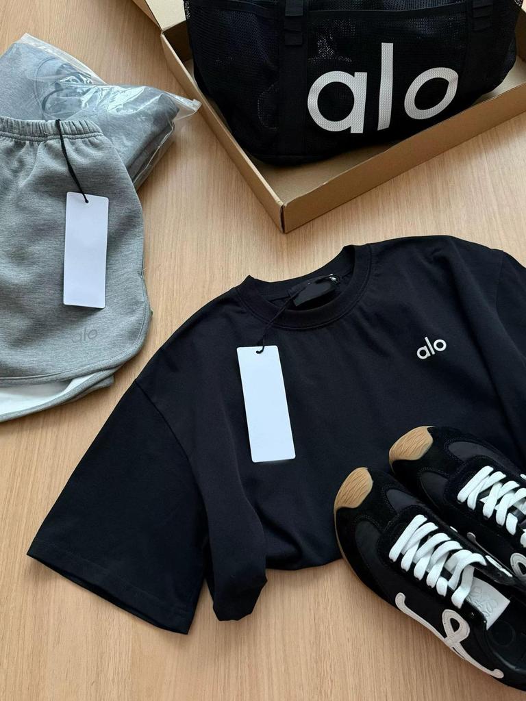 Heavyweightalo Women’s Silver Label Candy Color Loose Casual T-shirt, Short Sleeve, Summer 2025