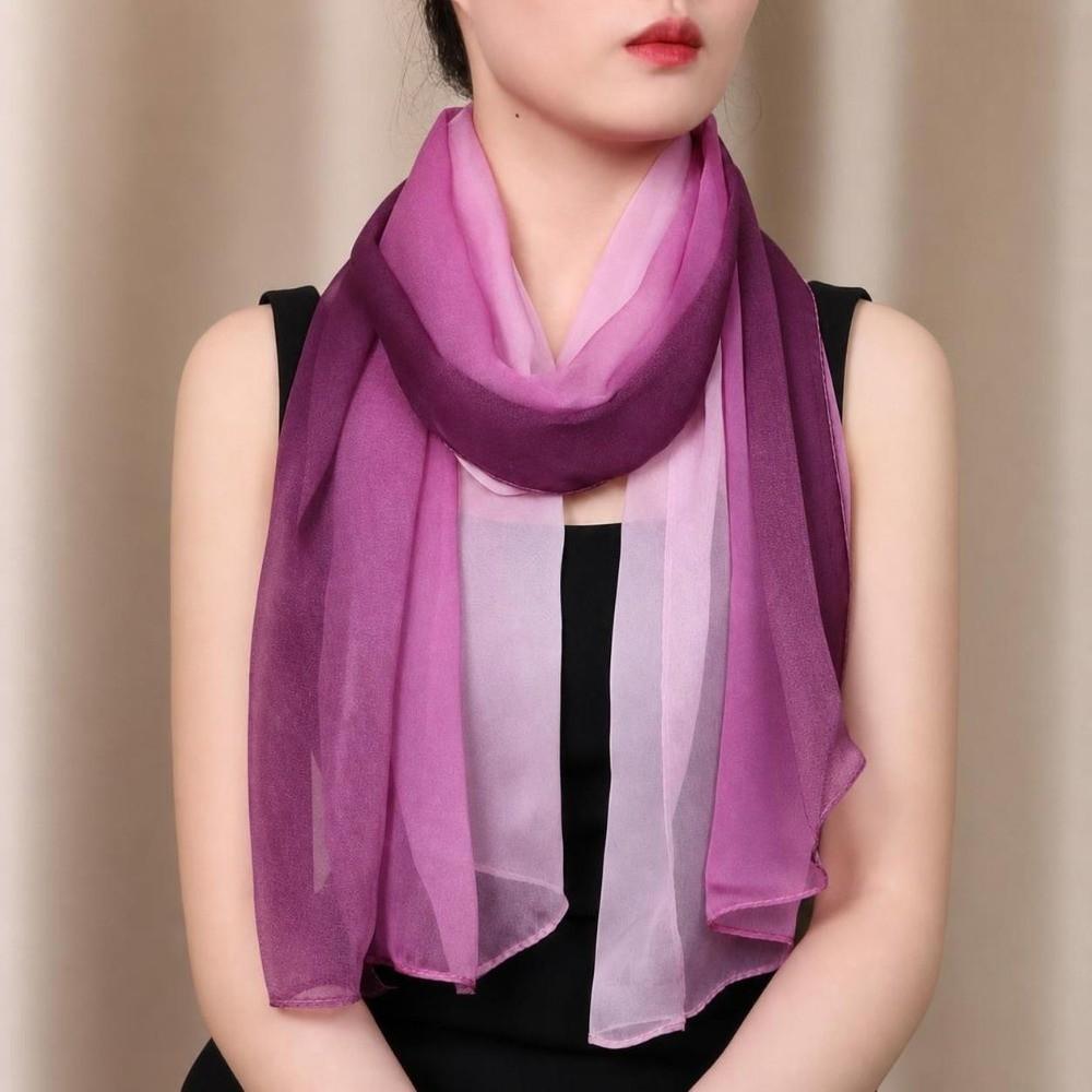 50*160CM Simulation Silk Scarf Silky Touch Shawl Hijab Fashion Neck Scarf for Women