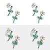 Fashionable Alloy Flower Earrings For Women Simple And Chic Street Style Jewelry