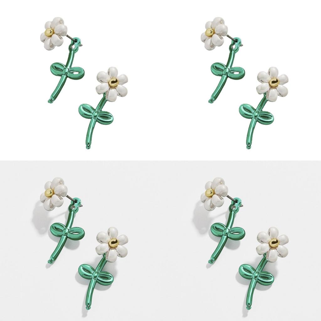 Fashionable Alloy Flower Earrings For Women Simple And Chic Street Style Jewelry