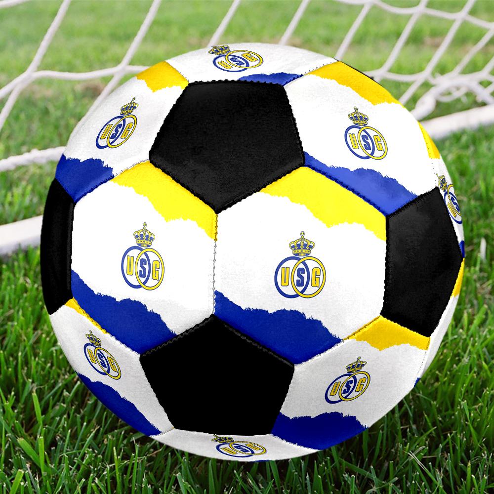 MAAT 5 Royale Union Saint-Gilloise Voetbal Kleurrijk Alle Leeftijden Machinaal Gestikt PVC Wedstrijd Klaar Duurzaam Hoge Stuit