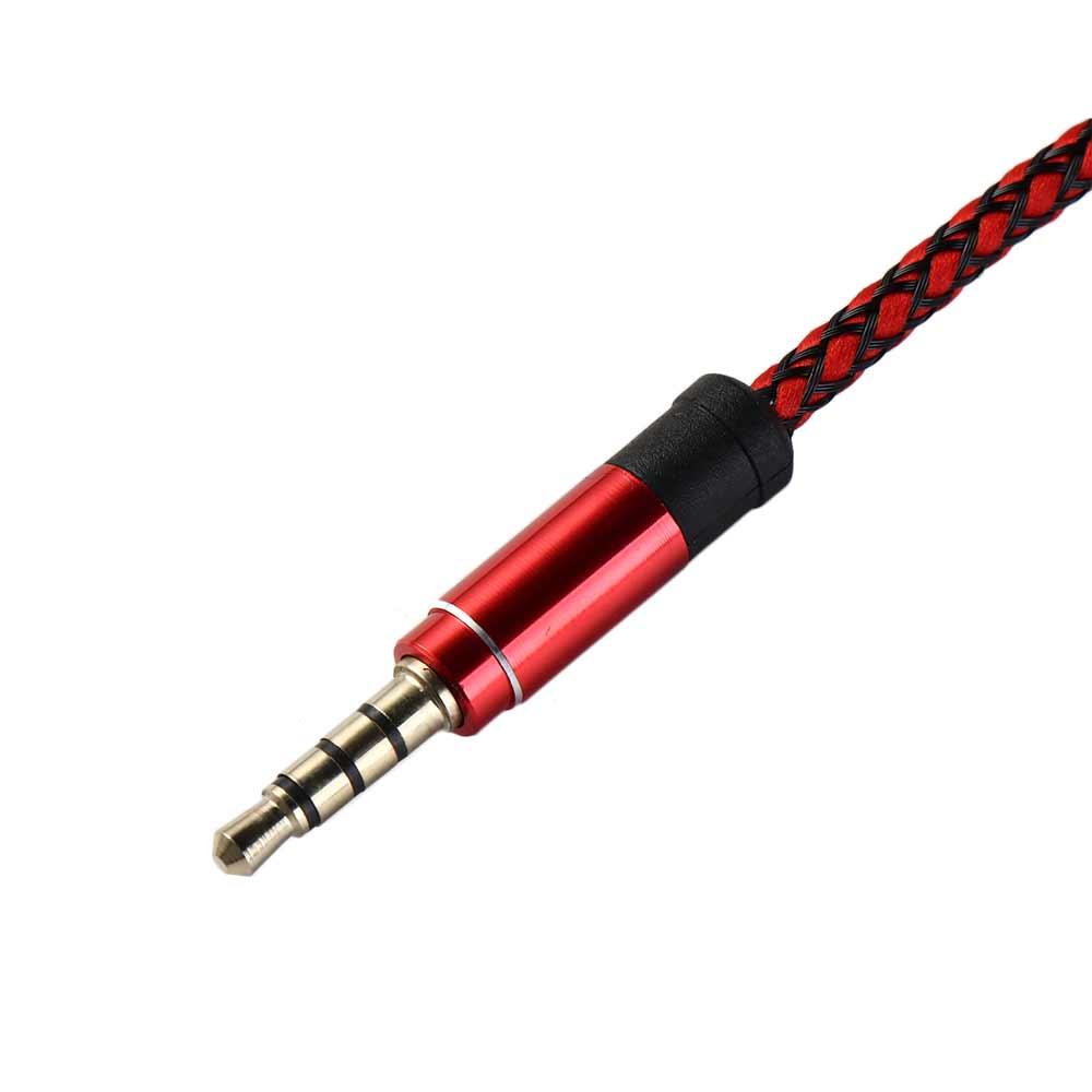 Braid Male To Male Headphone Extension Cord Audio Adapter Cord 3.5mm Audio Cable Car AUX Cable