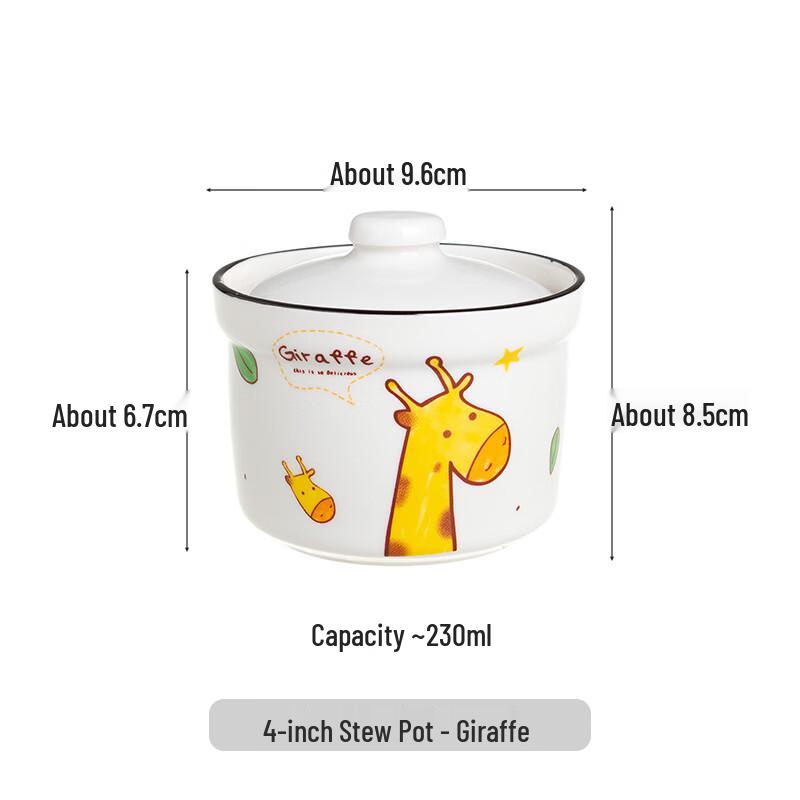 

European Bone China Double Boiler Stew Pot Set with Lids