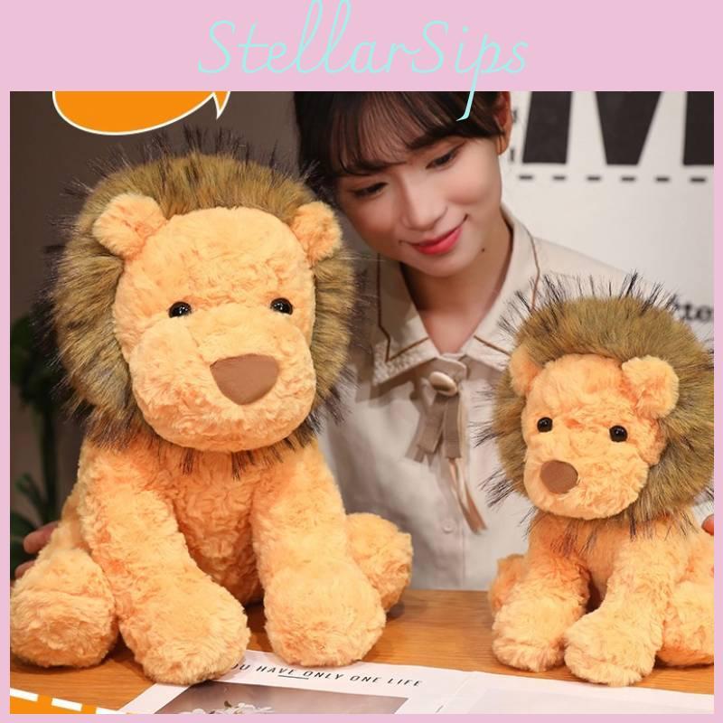 Plush Lion Toys Cartoon Animal Stuffed Doll Room Sofa Decoration Gifts Kids