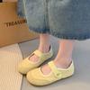 Candy Color Round Head Velcro Ballet Shoes Autumn Flat Casual Single Shoes Student Fashion Mary Jane Shoes