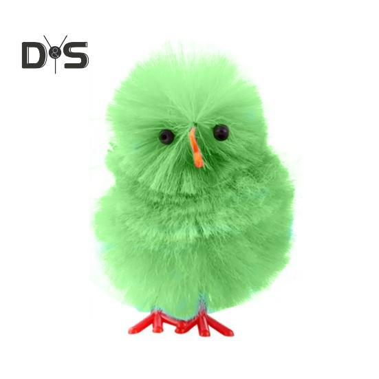 36 Pcs Easter Fur Chicks Mini Simulation Plush Chicks Small Colorful Fluffy Chicken Easter Basket Stuffer for Spring Home Garden Decor