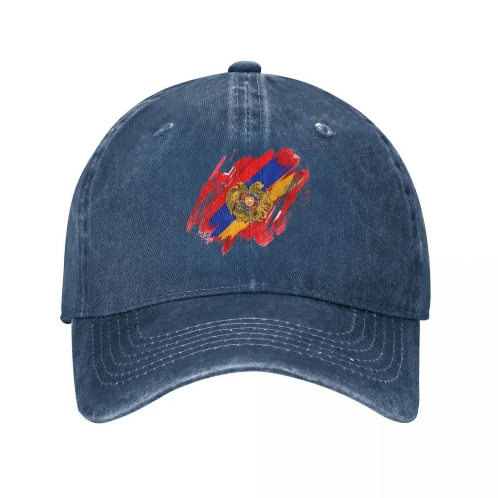 Vintage Pferdeschwanz Baseball Cap Snapback Sonnenhut Armenien Flagge Frühling Herbst Mütze Hüte Armenische Flagge gewaschene Baumwolle Casquette Vintage