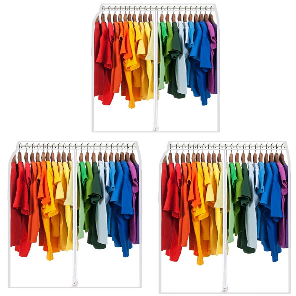 Clothes Dust Cover Wardrobe Hanging Window Dust Cover Coat Suit Dress Protector Household Garment Clothing Bags Closet Organizer