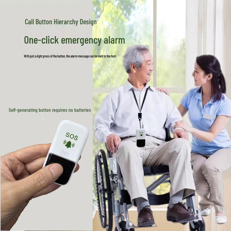 Senior Wireless Self-Powered Emergency Pager & Doorbell