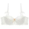 Sexy Lace Underwear Thin Cotton Half Cup Large Breasts Small French Underwear Anti-sagging Large Size Bra Cover