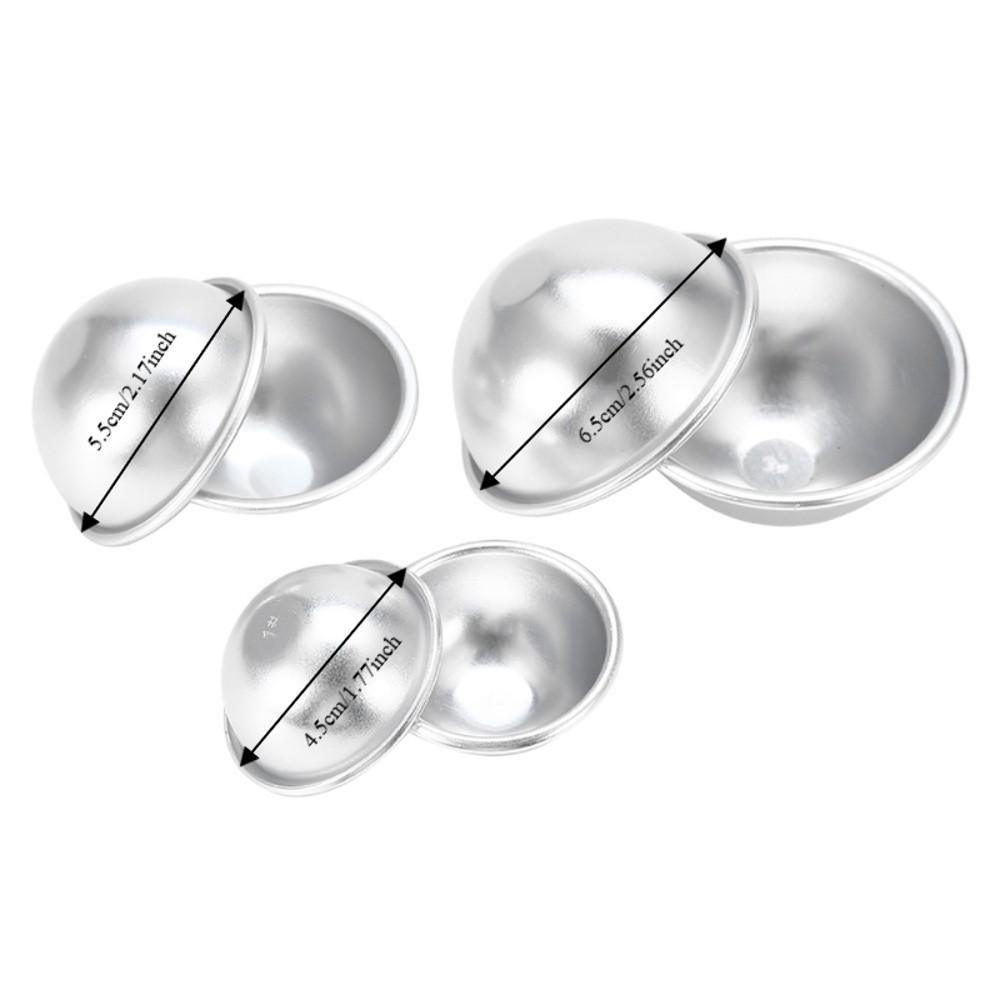Ball Shape DIY Cake Mould Tools Silvery White Soap Making Molds Spa Crafts Making