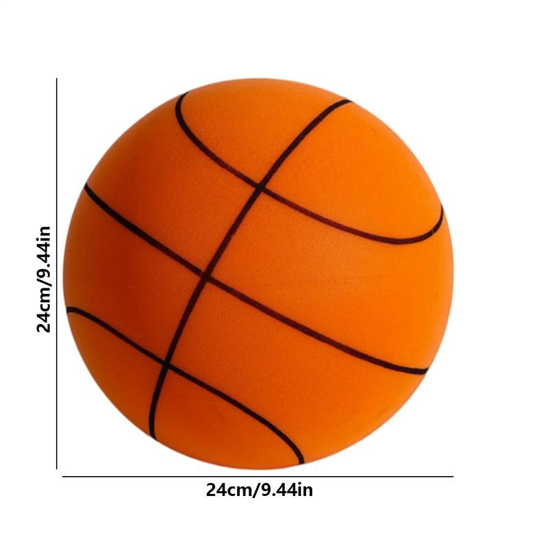 SilentBasketball With Net Bag Dribbling Indoor Airless Foam Basketball Quiet Dribbling Indoor Training Silent Ball Quiet Bounce