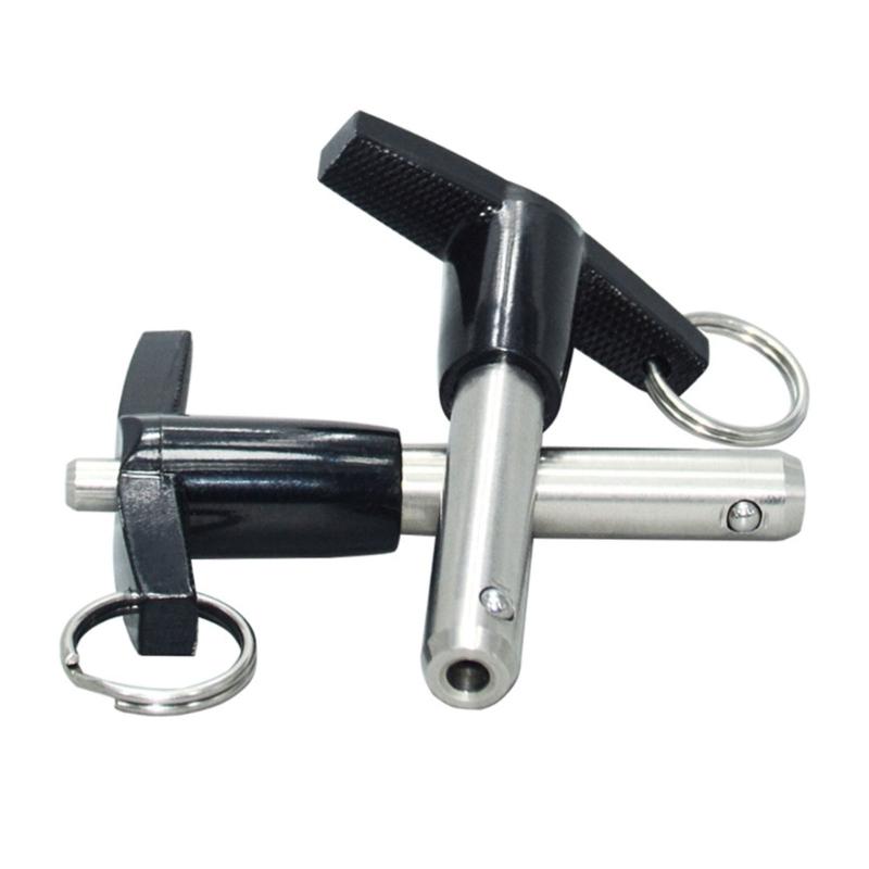 Quick Release Pin Button Type T Handle Safety Pin Stainless Steel Ball Locking Pin with Lanyard Cable Easy To Use