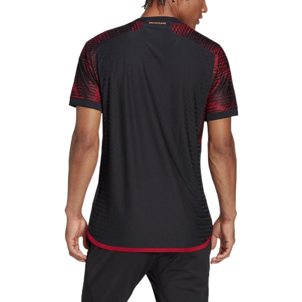 adidas Germany 22 Away Authentic Jersey Black/Team Coll Burgundy HF1695