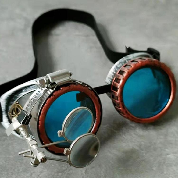 Steampunk-Brille Rave-Brille Cosplay-Brille Schweißer-Gothic-Cosplay-Brille