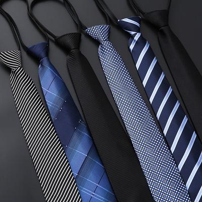 8 barev Pánská kravata s potiskem na zip Kravata na zip Ženichova svatební kravata s proužkem Módní kravaty