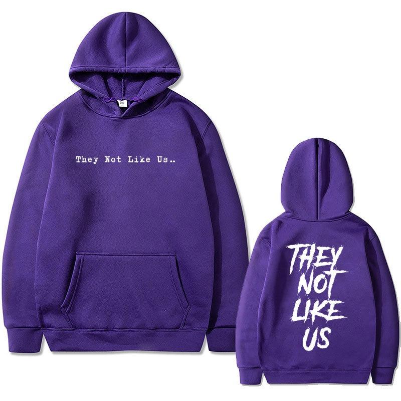 Rappndrick Lamar They Not Like Us Double Sided Print Hoodies Fashion Letter Printed Graphic Sweatshirts Casual Harajuku