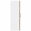 Wall Mounted Glass Cabinet LUCCA Smoked Oak 40 x 31 x 100 cm