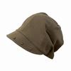 Rivet Ornament Slouchy Beret Solid Color Studded Beanie Newsboy Cap Short Brim Hat  Fashion Girls