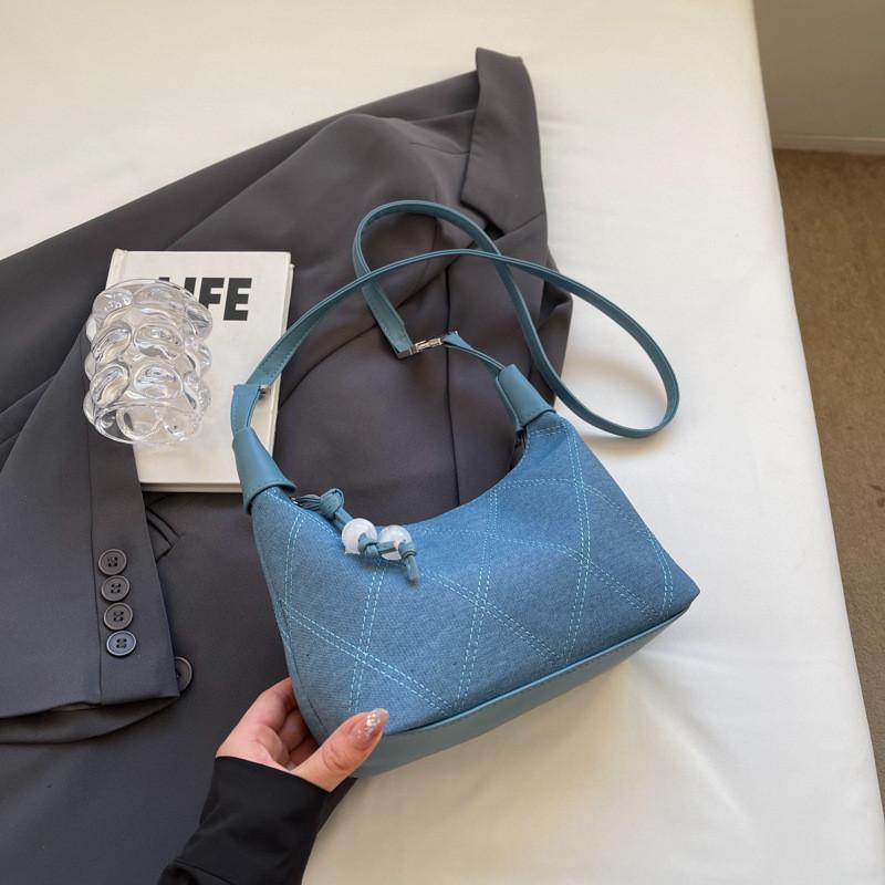 Stunning Street Style Canvas Bucket Bag Fashionable Shoulder Handbag Chic Crossbody