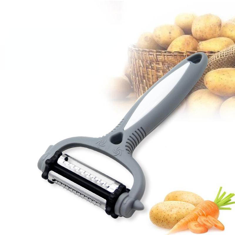 Three-sided Rotating Peeler Peeling Knife Grater Stainless Steel Multifunctional Peeler