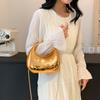 Evening Clutch Bags for Women Luxury Designer Purses and Handbags Golden Wedding Dinner Party Round Handle Wrist Bag