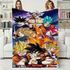 D-Dragon Ball Goku Super Z Soft Warm Flannel Blanket Art For Bedroom Wall Living Room Decor Bed Picnic Office for Birthday Gifts