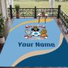 Custom Text Printed Rug Coventry City FC Non Slip Floor Carpet For Home Room Decor