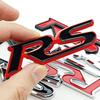 3D ABS Car Letters Logo RS Badge Rear Trunk Sticker Fender Side Emblem For Honda Civic City Fit Shuttle Jazz Car Acceessories