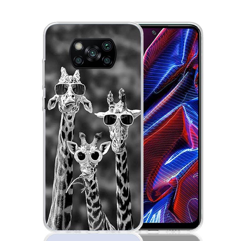 

Cute Cartoon Giraffe Animal Case Phone Cover for Xiaomi Redmi Note 10 9 9S 8 8T 7 5 Pro Mi 12T 11T 10T 9T 12 11 Lite A3 A2 Trend Xiaomi Mi A2 (6X)