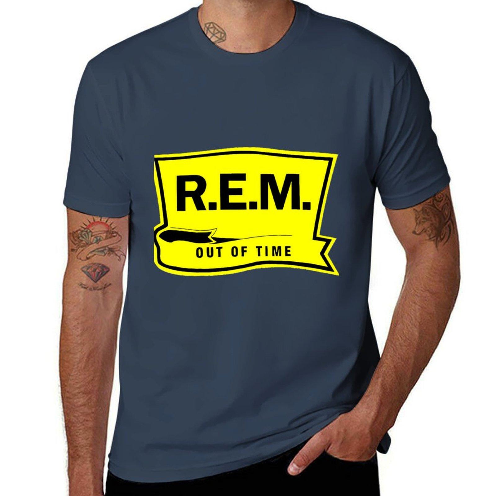 Rem T-Shirt blue archive graphic shirts football t shirt mens t shirts S