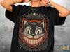 Retro Kat T-shirt, Oversize, Dame, Herre, Unisex Comfort Colors T-shirt
