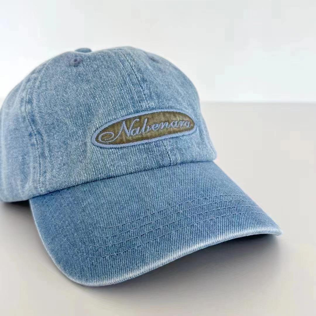 

Fashion Versatile Denim Cap Female [Vintage Washed Baseball Cap Men s Alphabet Hip Hop Tide M（56-58cm） середній синього кольору