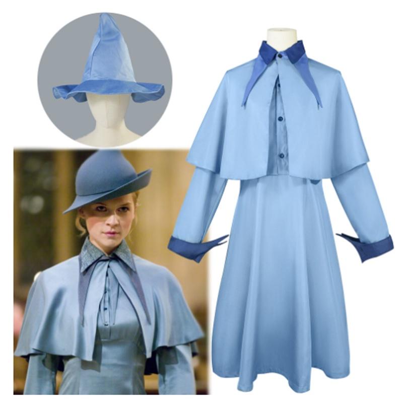 Harry Potter Beauxbatons Schuluniform Fleur Delacour Kostümset für Cosplay