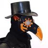 Halloween Steampunk Plague Doctor Black Masquerade Mask for Women