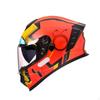 DOT Approved Full Face | with Visor, for Daily Commute Xxl Mecha Red