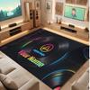 Linkin Park Personalized Crystal Velvet Carpet, Customized Name Text Soft Anti‑Slip Rug for Living Room Bedroom