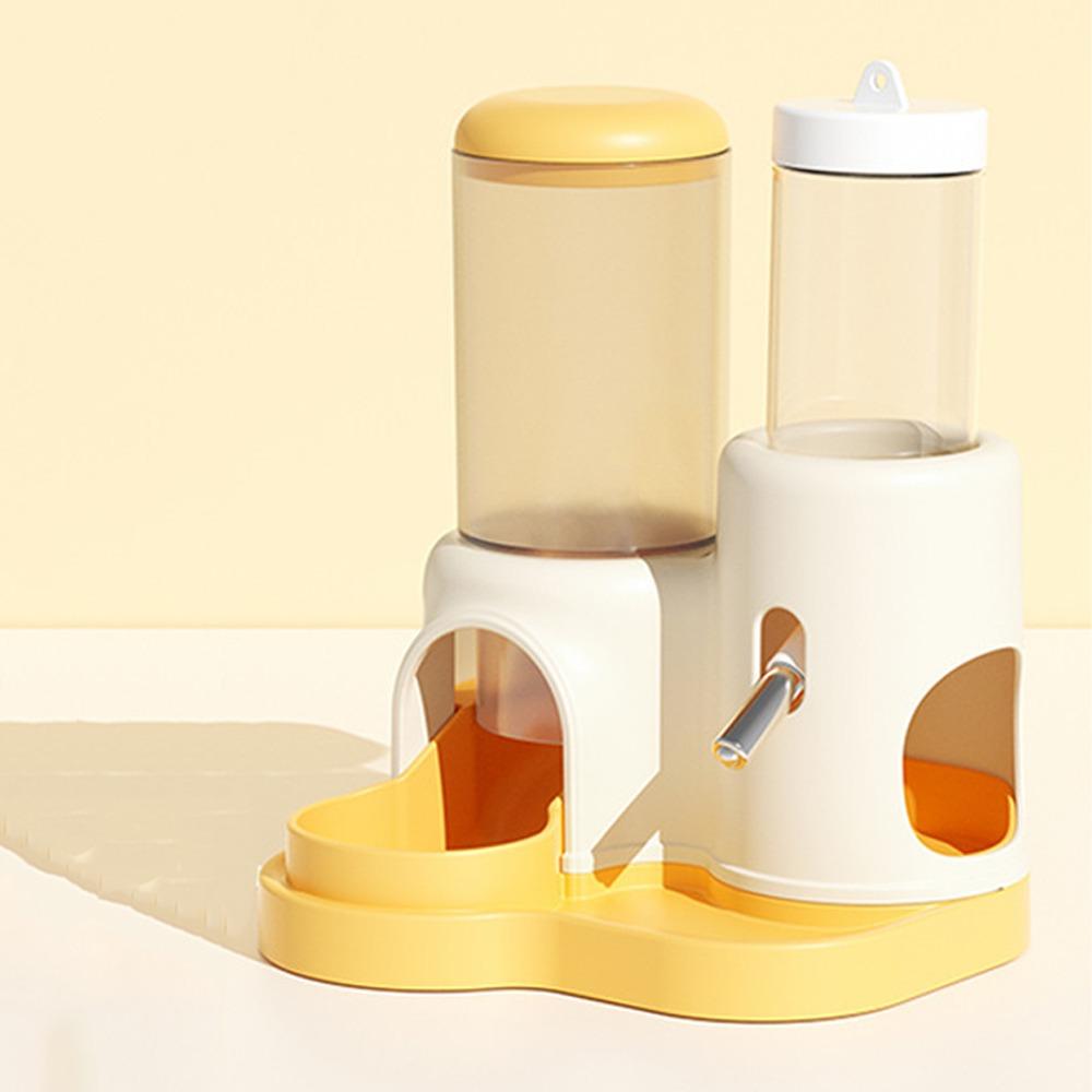 Leak-Proof Hamster Water Dispenser Large Capacity Automatic Feeder  Small Animal Living оранжевый
